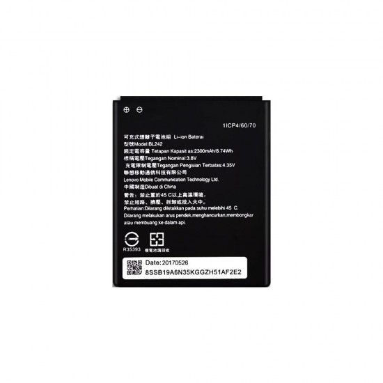 Κωδικός: BAT282 Ανταλλακτικά-Μπαταρία Για Lenovo BL242 A6000 / A6010 / K3 / K30 Li-Ion 3.7V 2300mAh