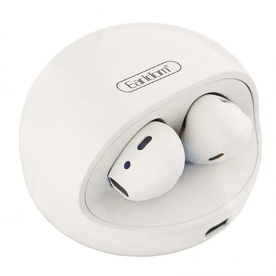 Αξεσουάρ-Earldom BH58 Bluetooth Handsfree Earbuds με Ενσύρματη Θήκη Φόρτισης Λευκό