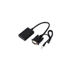 Μετατροπέας / Converter από VGA σε HDMI με Καρφί 3.5mm VD 242 Μαύρο Retail