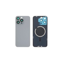 Full Back Cover Magsafe Magnet / Πίσω καπάκι Για iPhone 15 Pro Max White Titanium