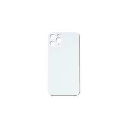 Back Cover Glass Για Apple Iphone 11 Pro Max Ασημένιο