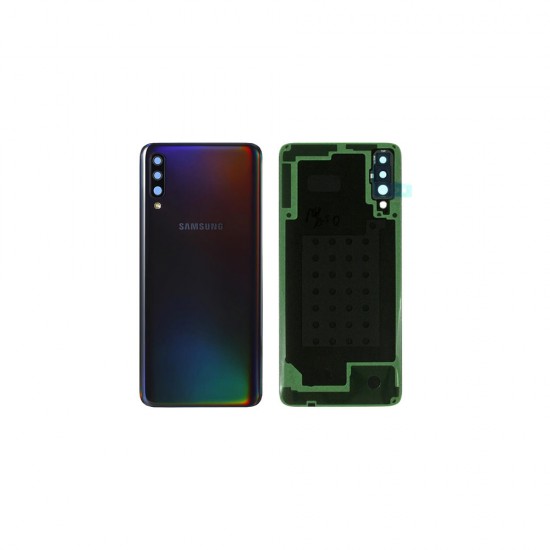 Γνήσιο Πίσω Καπάκι με Τζαμάκι Κάμερας για Samsung Galaxy A70 SM-A705F GH82-19467A Black (Service Pack)