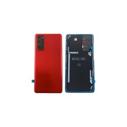 Γνήσιο Πίσω Καπάκι με Τζαμάκι Κάμερας για Samsung Galaxy S20 FE 4G G780 GH82-24263E Cloud Red (Service Pack)