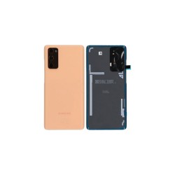 Γνήσιο Πίσω Καπάκι με Τζαμάκι Κάμερας για Samsung Galaxy S20 FE 4G G780 GH82-24263F Cloud Orange (Service Pack)