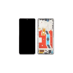 OLED Συμβατή Οθόνη LCD και Μηχανισμός Αφής με Πλαίσιο για Huawei Honor Magic5 Lite / X9a 5G Ασημί