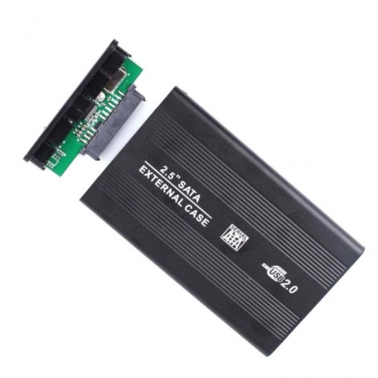 Κωδικός: USB006 Αξεσουάρ-Εξωτερική Θήκη Σκληρού Δίσκου - External Case HD Serial ATA 2.5 USB 2.0 Μαύρο