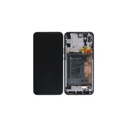 Γνήσια Οθόνη LCD και Μηχανισμός Αφής με Πλαίσιο και Μπαταρία για Huawei P Smart Z / Y9 Prime 02352RRF Μαύρο (Service Pack)