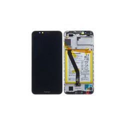 Γνήσια Οθόνη LCD και Μηχανισμός Αφής με Πλαίσιο και Μπαταρία για Huawei Honor 7A 02351WDU Μαύρο (Service Pack)