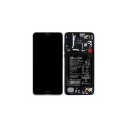 Γνήσια Οθόνη LCD και Μηχανισμός Αφής με Πλαίσιο και Μπαταρία για Huawei P20 Pro 02351WQK Μαύρο (Service Pack)