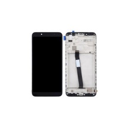 Γνήσια Οθόνη LCD και Μηχανισμός Αφής με Πλαίσιο για Xiaomi Redmi 7A 560610122000 Μαύρο (Service Pack)