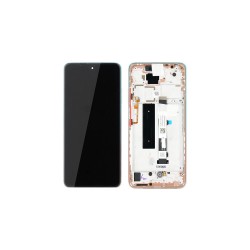 Γνήσια Οθόνη LCD και Μηχανισμός Αφής με Πλαίσιο για Xiaomi Mi 10T Lite 5G 5600050J1700 Rose Gold Beach (Service Pack)