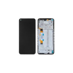Γνήσια Οθόνη LCD και Μηχανισμός Αφής με Πλαίσιο για Xiaomi Redmi Note 9T 5600030J2200 Μαύρο (Service Pack)