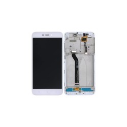 Γνήσια Οθόνη LCD και Μηχανισμός Αφής με Πλαίσιο για Xiaomi Redmi 5A 5604100130B6 Λευκό (Service Pack)