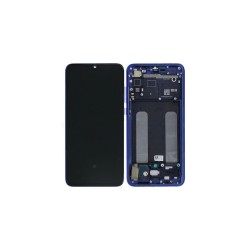 Γνήσια Οθόνη LCD και Μηχανισμός Αφής με Πλαίσιο για Xiaomi Mi 9 Lite 5600040F3B00 Μπλε (Service Pack)