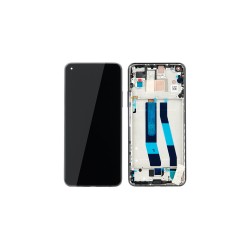 Γνήσια Οθόνη LCD και Μηχανισμός Αφής με Πλαίσιο για Xiaomi Mi 11 Lite 4G 56000B0K9A00 Μαύρο (Service Pack)
