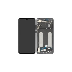 Γνήσια Οθόνη LCD και Μηχανισμός Αφής με Πλαίσιο για Xiaomi Mi 9 Lite 560610118033 Tarnish Black (Service Pack)