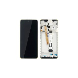 Γνήσια Οθόνη LCD και Μηχανισμός Αφής με Πλαίσιο για Xiaomi Poco X3 Pro 560002J20S00 Μαύρο (Service Pack)