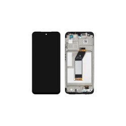 Γνήσια Οθόνη LCD και Μηχανισμός Αφής με Πλαίσιο για Xiaomi Redmi 10 2022 560001K19S00 Μαύρο (Service Pack)