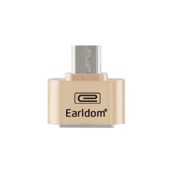 Αντάπτορας Earldom OTG OT01 USB 2.0  σε Micro USB Χρυσό