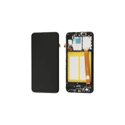 OEM ΟΘΟΝΗ LCD ΚΑΙ ΜΗΧΑΝΙΣΜΟΣ ΑΦΗΣ ΜΕ ΠΛΑΙΣΙΟ ΓΙΑ SAMSUNG GALAXY A20E A202 ΜΑΥΡΟ