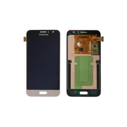 Γνήσια Οθόνη LCD και Μηχανισμός Αφής για Samsung Galaxy J1 2016 J120F GH97-18224B Χρυσό (Service Pack)