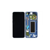 Γνήσια Οθόνη LCD Και Μηχανισμός Αφής με Πλαίσιο για Samsung Galaxy S9 G960F GH97-21696D Μπλε (Service Pack)