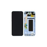 Γνήσια Οθόνη LCD και Μηχανισμός Αφής με Πλαίσιο για Samsung Galaxy S8 Plus G955F GH97-20470D Μπλε (Service Pack)