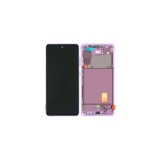 Γνήσια Οθόνη LCD και Μηχανισμός Αφής Με Πλαίσιο για Samsung Galaxy S20 FE 5G G781 GH82-24214C Cloud Lavender (Service Pack)