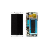 Γνήσια Οθόνη LCD Και Μηχανισμός Αφής Με Πλαίσιο Samsung Galaxy S7 Edge G935 GH97-18533D Λευκό (Service Pack)