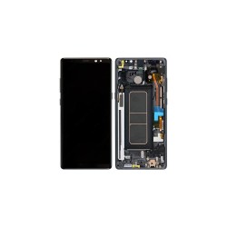 Γνήσια Οθόνη LCD και Μηχανισμός Αφής με Πλαίσιο για Samsung Galaxy Note 8 N950F / GH97-21065A / GH97-21066A Midnight Black