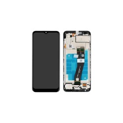 Γνήσια Οθόνη LCD Και Μηχανισμός Αφής Με Πλαίσιο για Samsung Galaxy A03 A035G GH81-21626A Black (Service Pack)