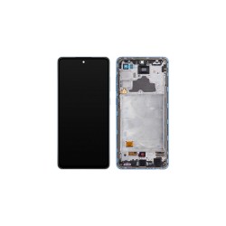 Γνήσια Οθόνη LCD Και Μηχανισμός Αφής Με Πλαίσιο για Samsung Galaxy A725 A72 4G / A726 A72 5G GH82-25460B Μπλε (Service Pack)