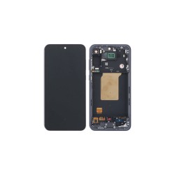 Γνήσια Οθόνη LCD Και Μηχανισμός Αφής Με Πλαίσιο για Samsung Galaxy A55 A556 GH82-34305A Μαύρο (Service Pack)