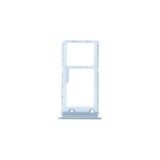 Υποδοχή κάρτας Dual SIM και κάρτας Micro-SD Μαύρο για Xiaomi Mi 9 Lite Ασημένιο