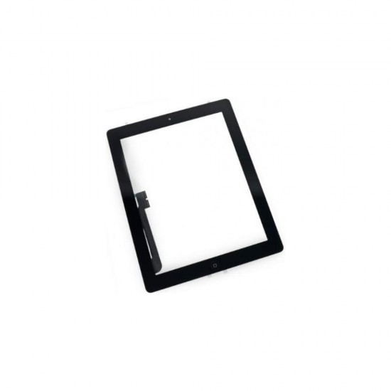 Κωδικός: TAB006 Ανταλλακτικά-Μηχανισμός Αφής Apple iPad 3 - iPad 4 (Με Αυτοκόλλητο Και Home Button) Μαύρο