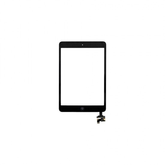 Ανταλλακτικά-Μηχανισμός αφής Touch Screen με IC για iPad Mini / Mini 2 (Με Αυτοκόλλητο Και Home Button) Μαύρο