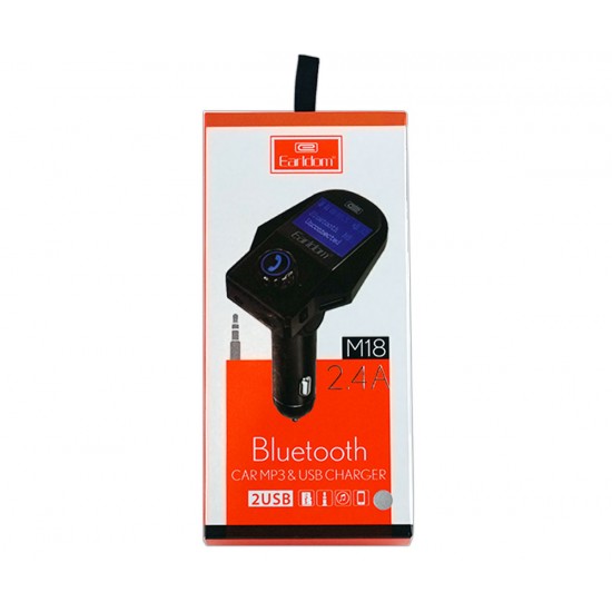 Gadget-Ηχοσύστημα αναπτήρα αυτοκινήτου FM με Bluetooth και θύρα USB Earldom ET-M18
