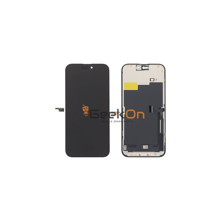 ZY INCELL Οθόνη LCD με Μηχανισμό Αφής για iPhone 15 Pro Max Μαύρο