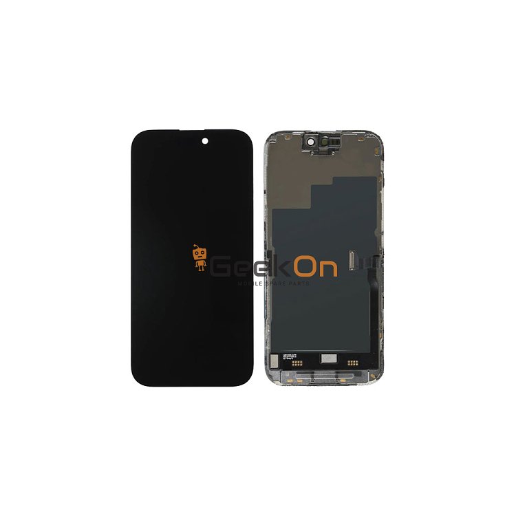 ZY INCELL Οθόνη LCD με Μηχανισμό Αφής για iPhone 15 Pro Μαύρο