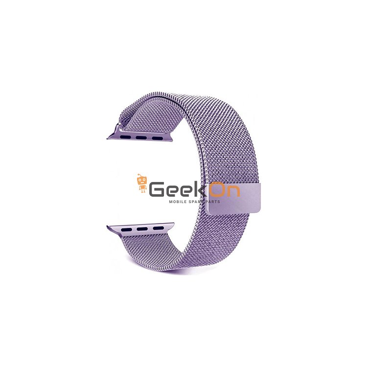 Λουράκι Milanese Loop για Apple Watch 42/44mm Μεταλλικό Μωβ