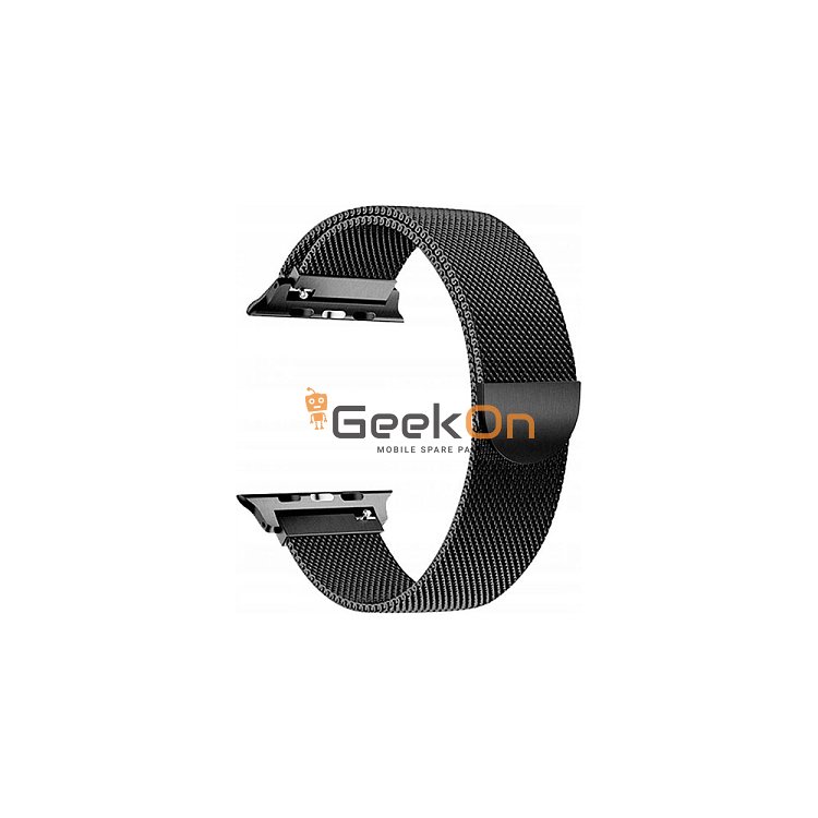 Λουράκι Milanese Loop για Apple Watch 42/44mm Μεταλλικό Μαύρο