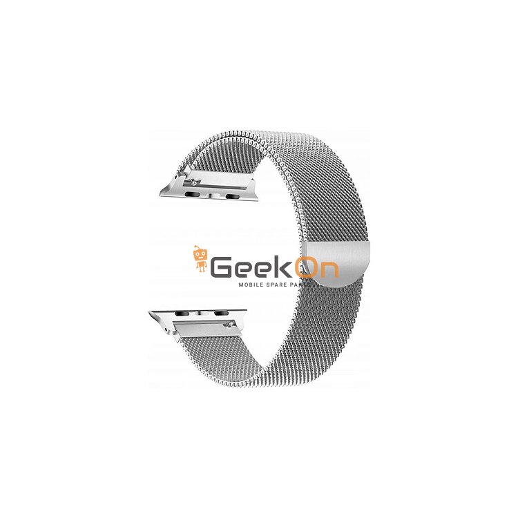 Λουράκι Milanese Loop για Apple Watch 42/44mm Μεταλλικό Ασημί