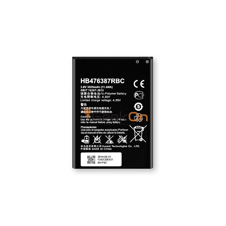 Μπαταρία Huawei για Honor 3x / G700 / G750 HB476387RBC 3000Mah