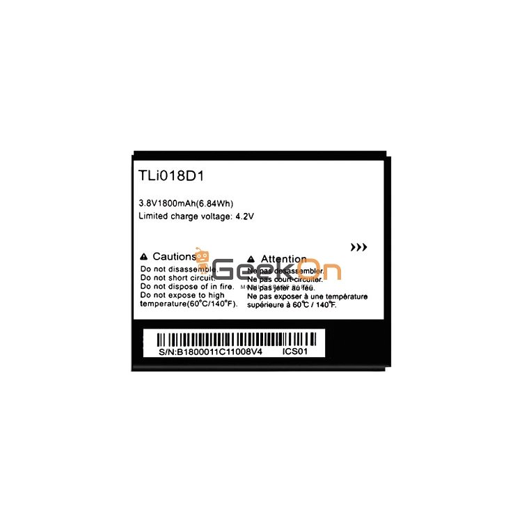 Μπαταρία Για Alcatel TLi018D1 One Touch Pop D5 / 5038D 1800mAh
