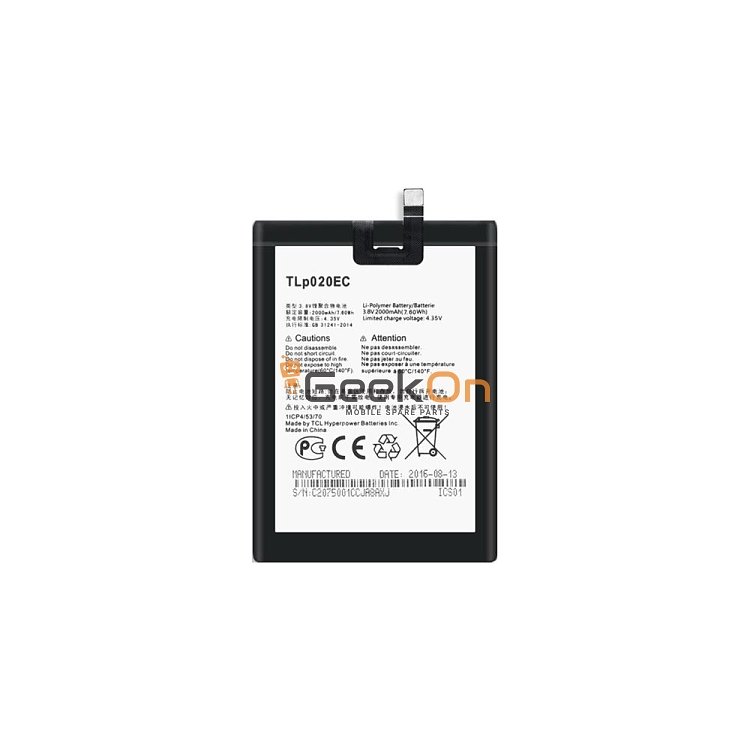 Μπαταρία Για Alcatel TLP020EC POP UP OT-6044 / 6044D 2000mAh