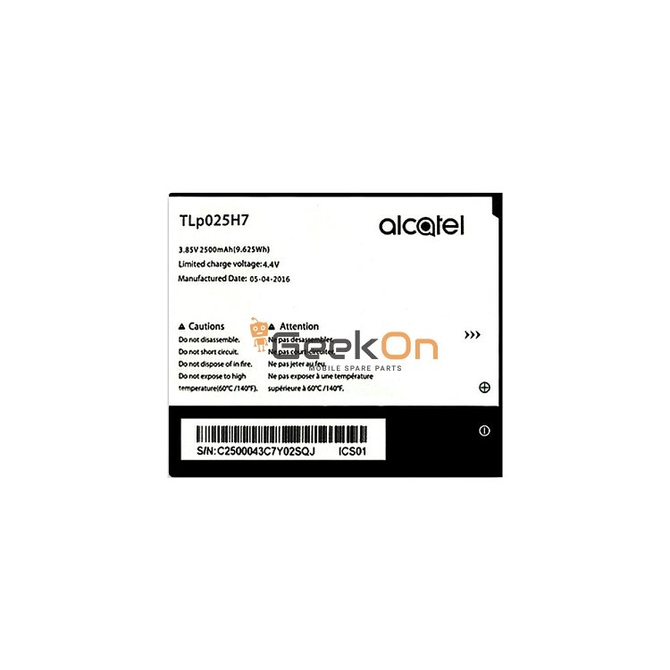 Μπαταρία Για Alcatel TLp025H7 One Touch Pop 4 5051 OT-5051X 5051D 2500mAh
