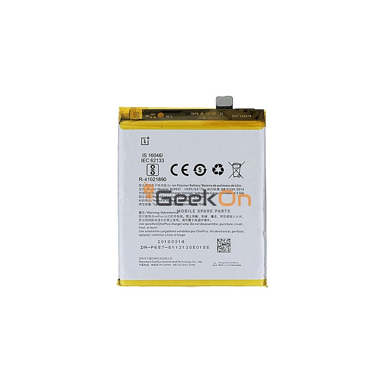 Μπαταρία Για OnePlus 6 BLP657 3300mAh