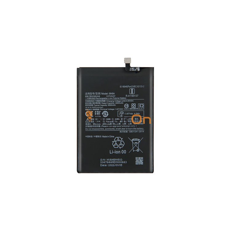 Mπαταρία για Xiaomi BN5A Redmi Note 10 5G / Poco F3 GT / Poco M3 Pro 5G / Redmi 10 4G 5G - 5000mAh