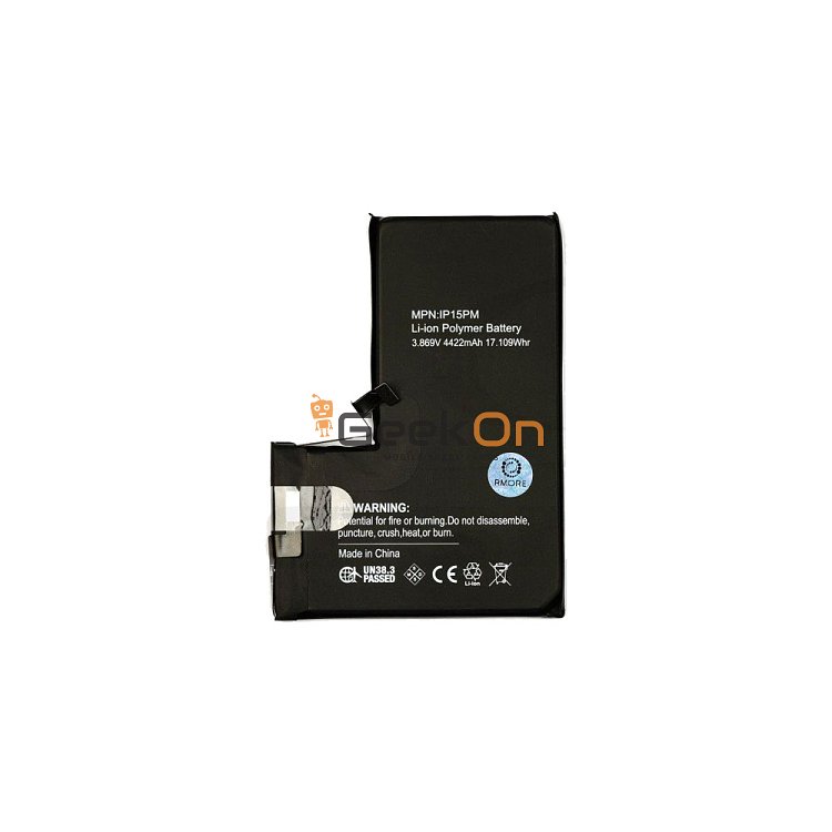 Cracked Μπαταρία Για iPhone 15 Pro Max (Shows Battery Health) 4422mAh