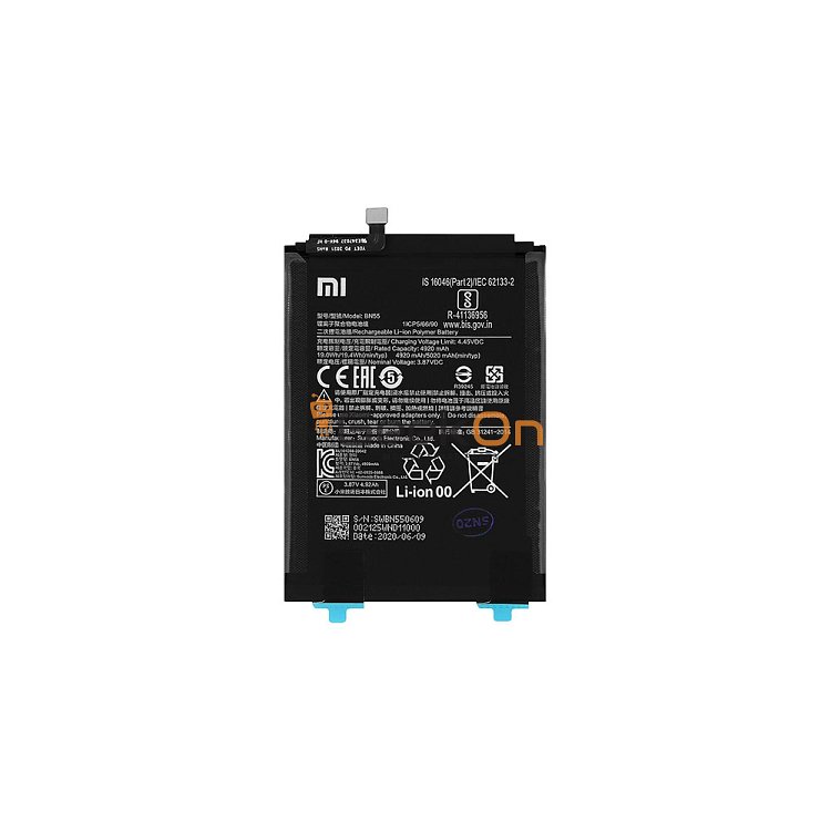 Γνήσια Μπαταρία BN55 Για Xiaomi Redmi Note 9S 5020mAh 460200002F5Z (Service Pack)